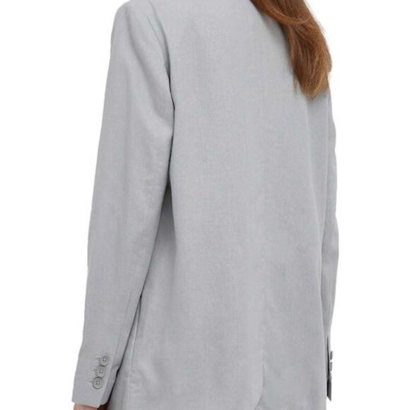 DKNY linen blend 2 button blazer in sharkskin (L) - Picture 3 of 4